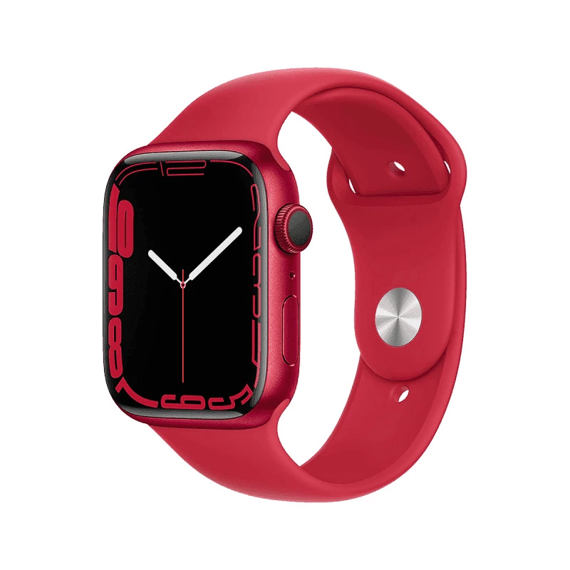 Apple Watch Series 7 (GPS, 45mm) - (PRODUCT)RED Aluminium with (PRODUCT)RED Sports Band