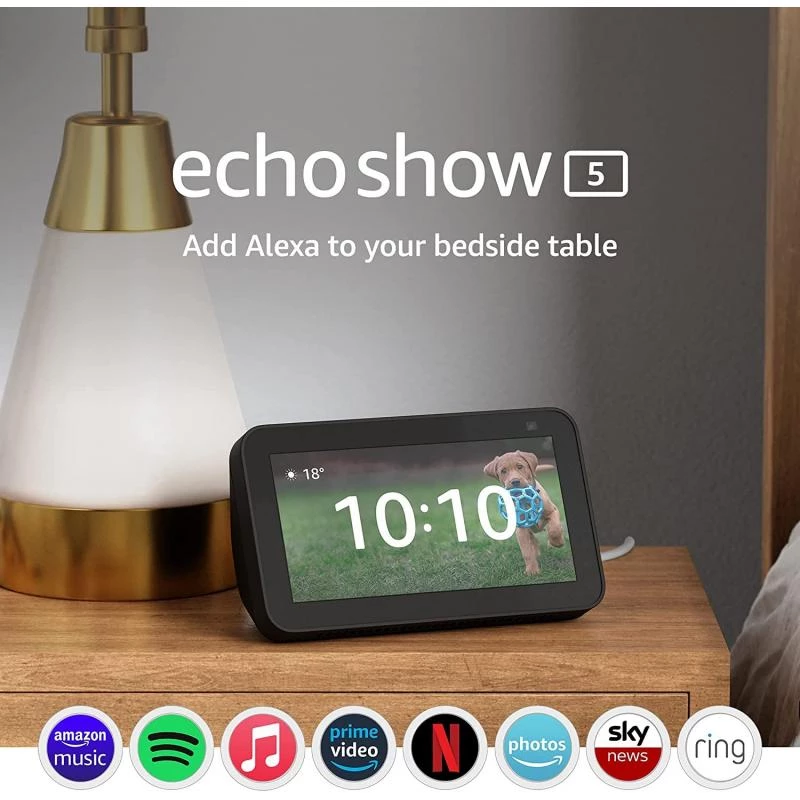 Amazon Echo Show 5 (2e génération, 2021 modèle ) - Anthracite