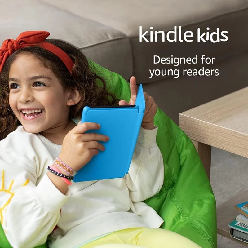 Amazon Kindle Kids Edition (10th Gen, Wi-Fi, 8GB)  6" E-Reader With Cover  - Blue