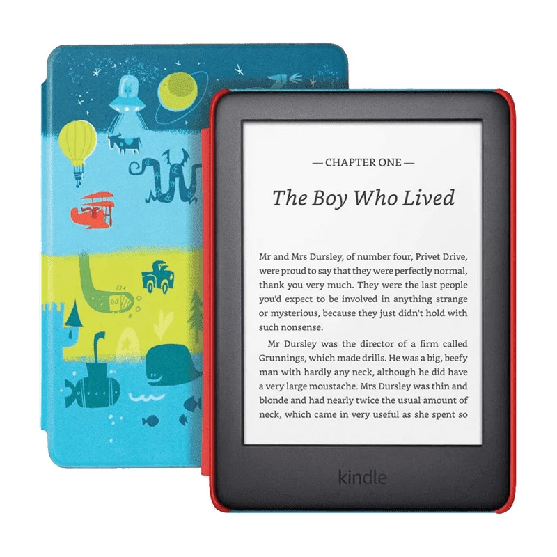 Amazon Kindle Kids Edition (10th Gen, Wi-Fi, 8GB)  6" E-Reader With Cover - Space Station