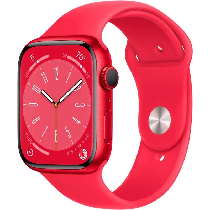 Apple Watch Series 8 (GPS, 41mm) - boîtier Aluminium (PRODUCT)RED avec S/M Bracelet (PRODUCT)RED