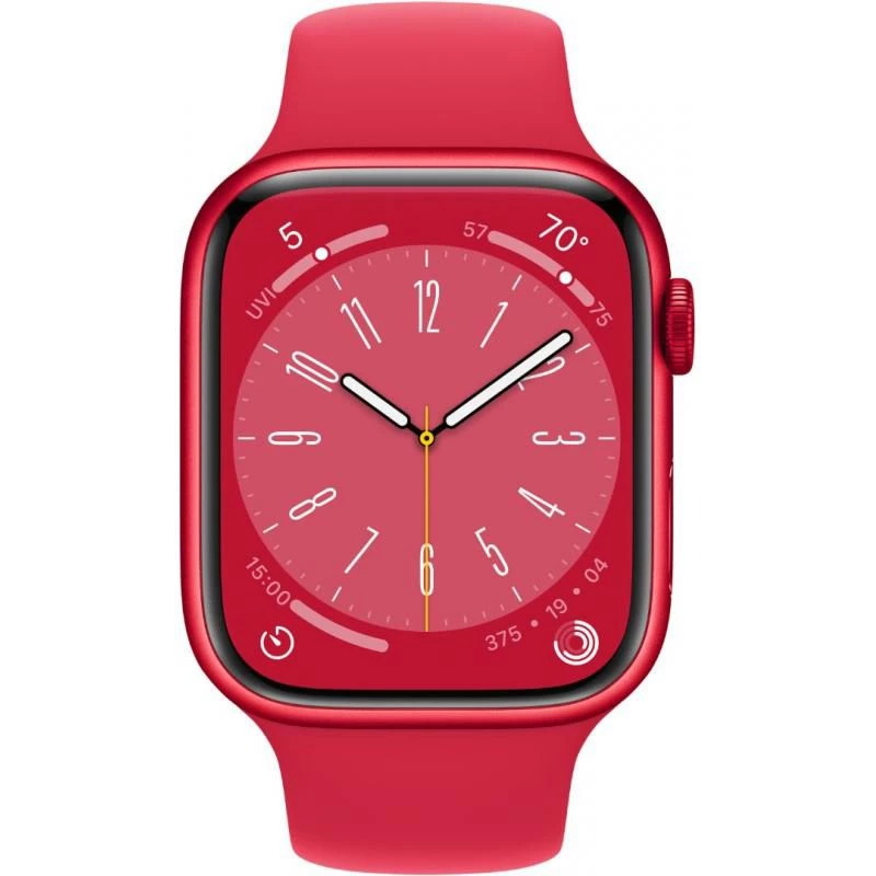 Apple Watch Series 8 (GPS, 41mm) - boîtier Aluminium (PRODUCT)RED avec S/M Bracelet (PRODUCT)RED