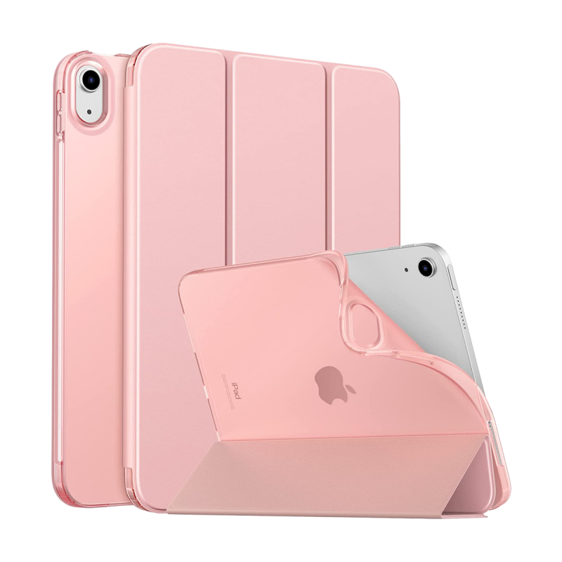 Housse Étui de Protection pour iPad 10ème Génération 2022 (10.9 Pouces, Veille/Réveil Automatique) - Rose