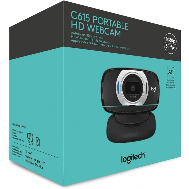 Logitech C615 Portable Webcam - Noir