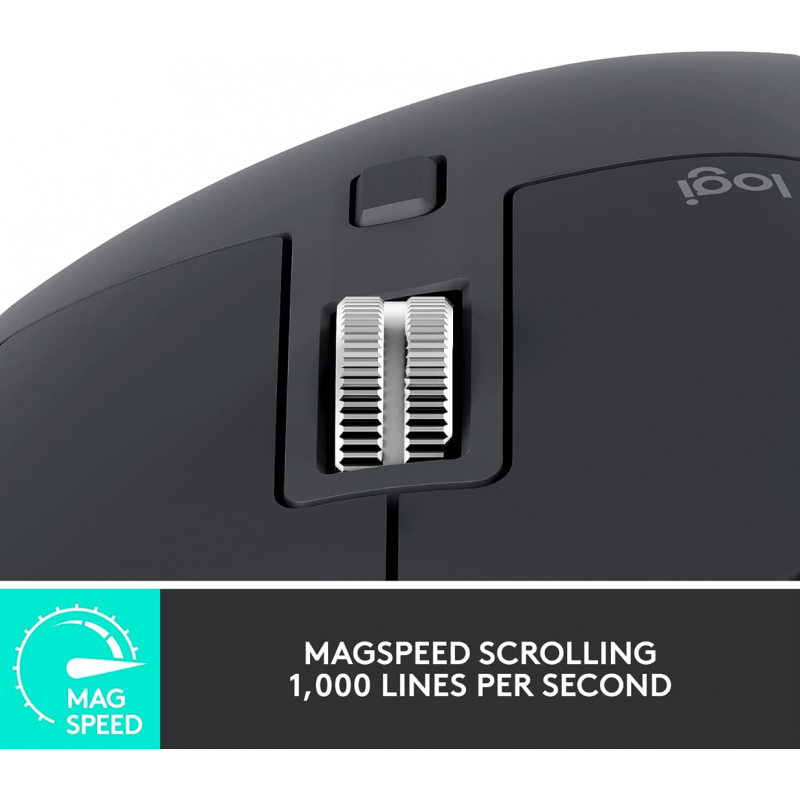 Logitech MX Master 3S Souris Performante Sans Fil - Graphite