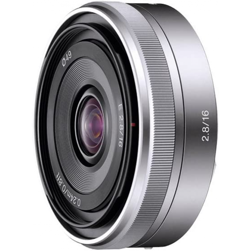 Sony E Mount - APS-C 16mm F2.8 Prime Lens (Silver)