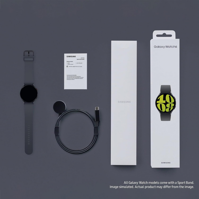 Samsung Galaxy Watch 6 Montre Connectée (Bluetooth, 44mm) - Graphite