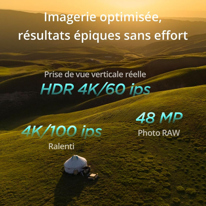 DJI Mini 4 Pro Fly More avec DJI RC 2 , Temps de Vol de 47 min