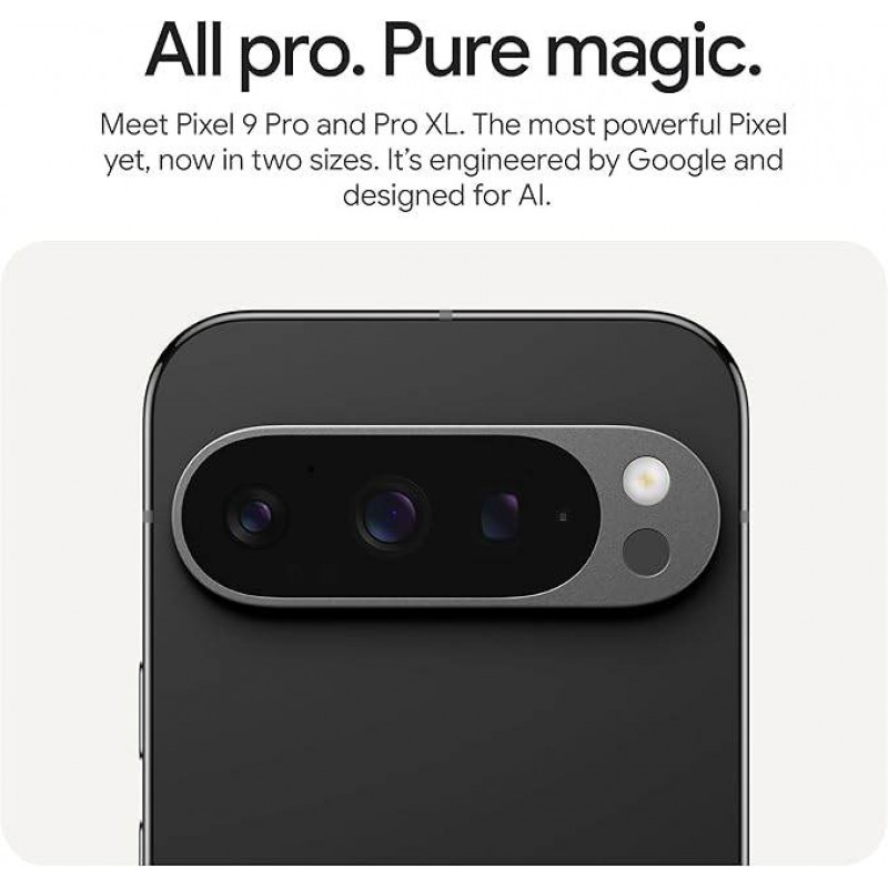 Google Pixel 9 Pro XL 5G Smartphone (6.8", 16+512Go) - Noir Volcanique