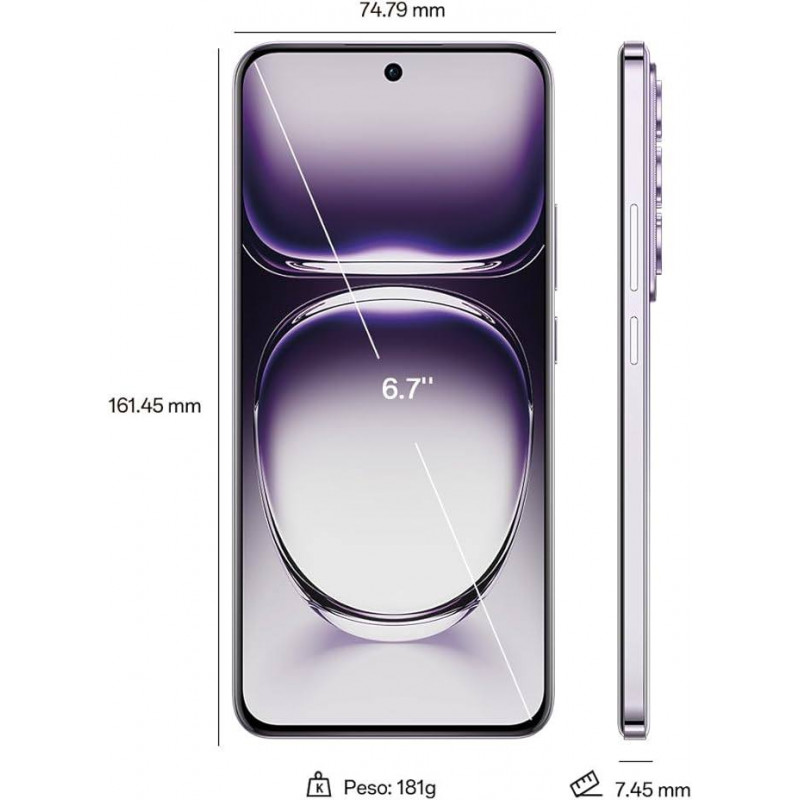 Oppo Reno 12 Pro 5G Smartphone (12GB+512GB) - Nebula Black