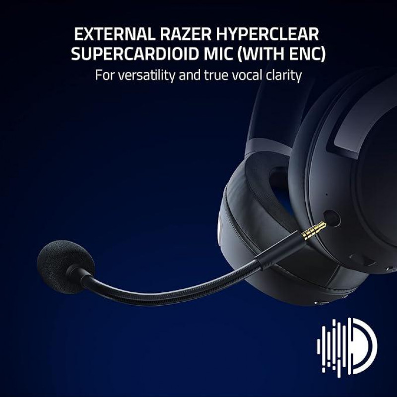 Razer Kaira Pro HyperSpeed - Casque Gaming sans Fil Haptique Multiplateforme pour PlayStation 5