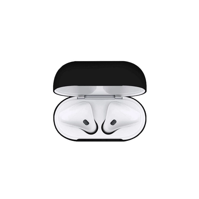 Coque Etui en silicone antichoc doux pour  Apple AirPods  - Noir