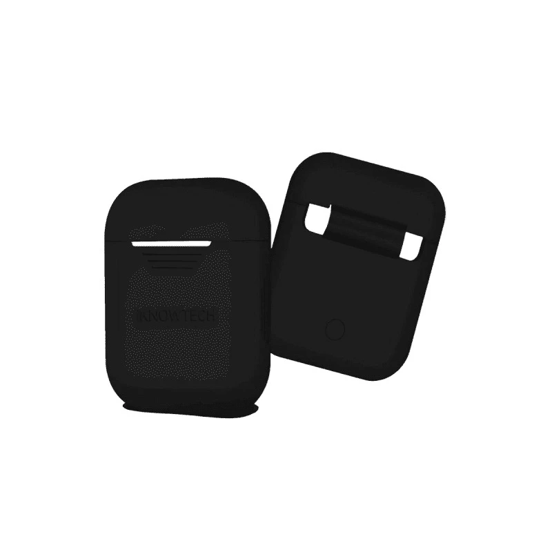 Coque Etui en silicone antichoc doux pour  Apple AirPods  - Noir