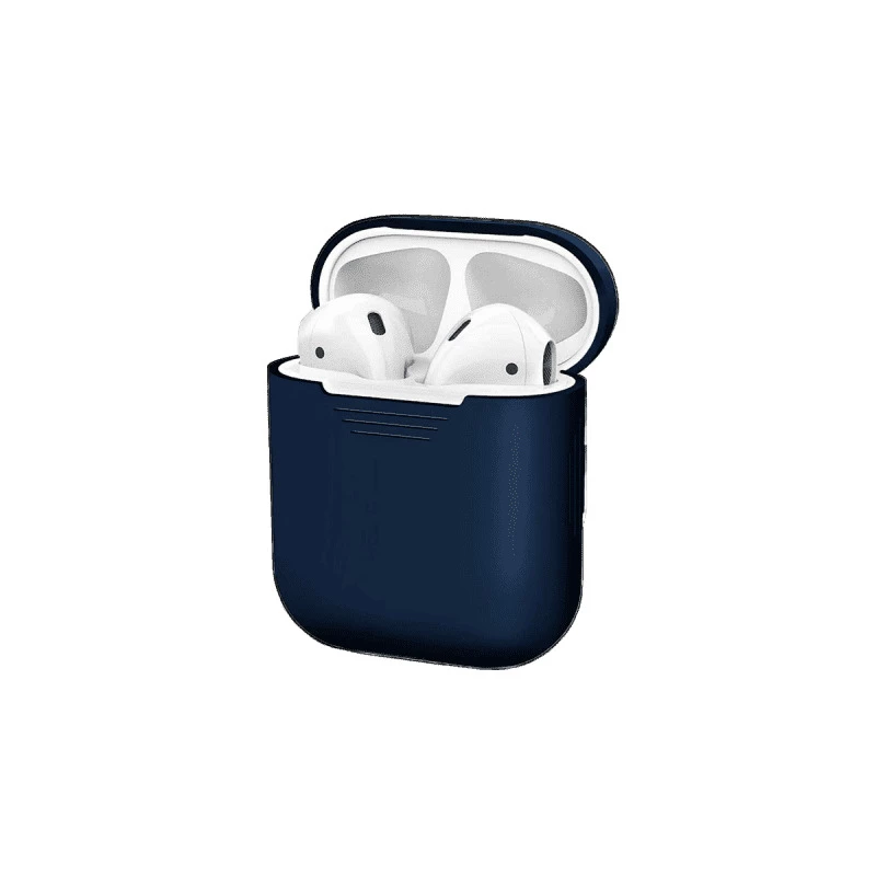 Coque Etui en silicone antichoc doux pour Apple AirPods  - Marin