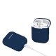 Coque Etui en silicone antichoc doux pour Apple AirPods  - Marin