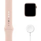 Apple Watch SE (GPS, 44mm) - Gold Aluminium with Sports Band - Pink Sand