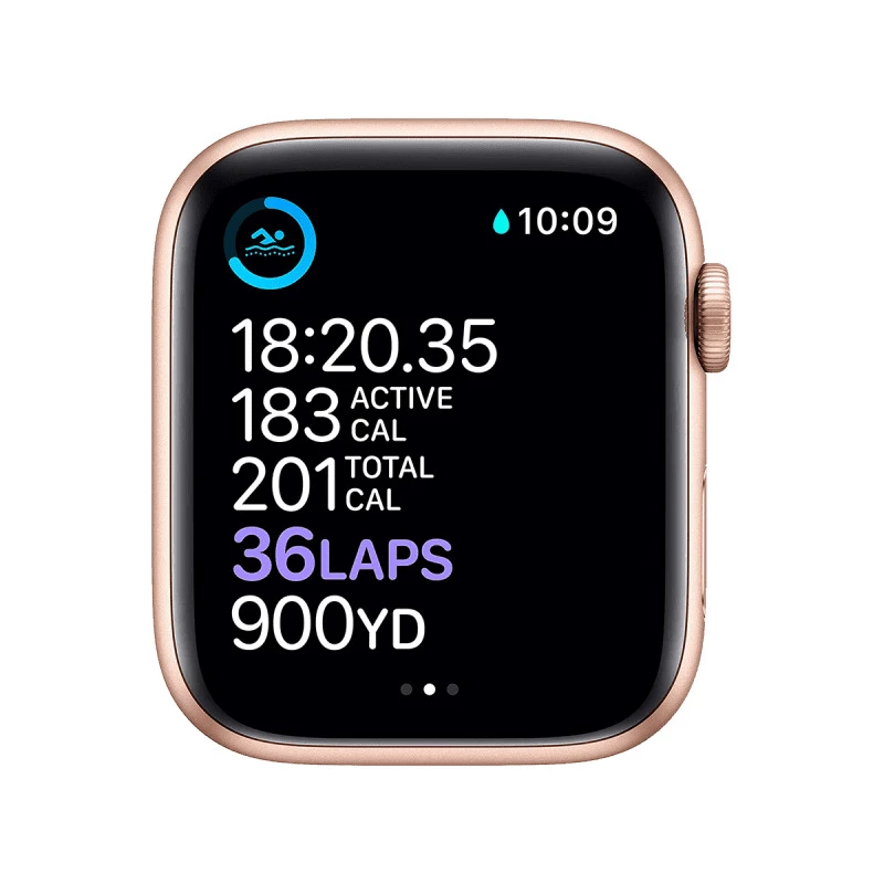 Apple Watch Series 6 (GPS, 44mm) - Gold Aluminium with Sports Band - Pink Sand